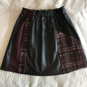 Zara basic faux leather skirt size S
